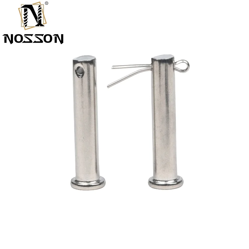 China supplier customized stainless steel hollow pin cylindrical dowel pins Internal threaded round head clevis pin titanium