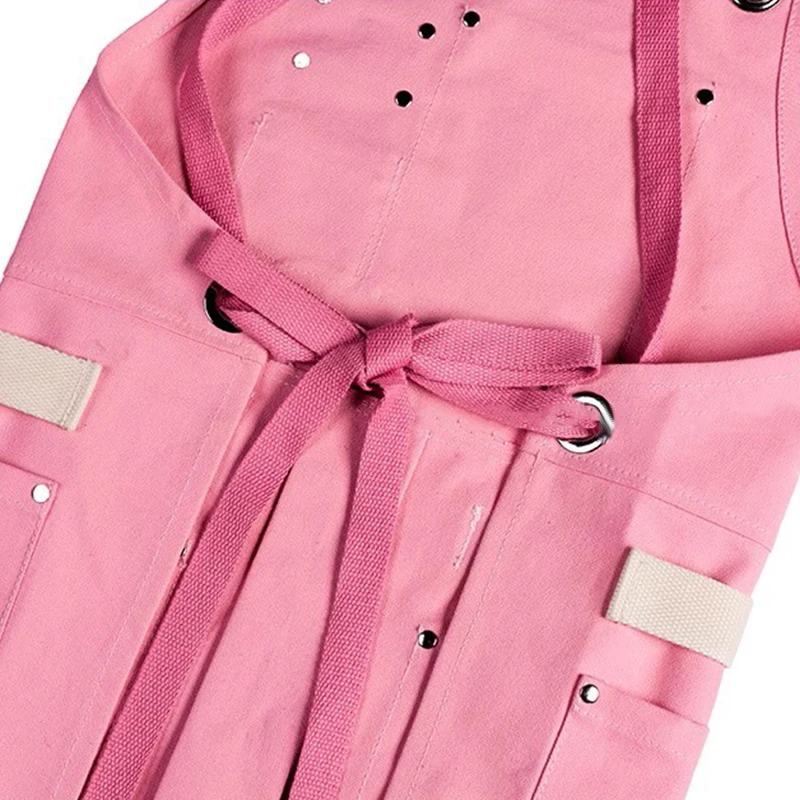 Wholesale Customized Pattern Logo Split Canvas Apron Restaurant Cafe Floral Shop Workwear Apron