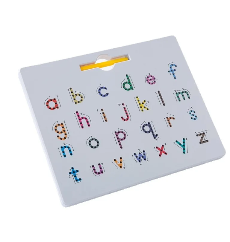 Montessori Magnet Number Practise Board Educational Sensory Teaching Aids Toddler English Alphabets Toys For Kids Boys Girls