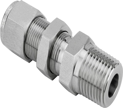 SS316 Bulkhead Male Connector as Swagelok Type Fittings
