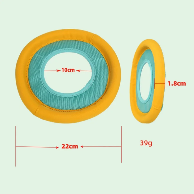 Hot selling in stock outdoor indoor  soft plush bite resistant  Frisbee interactive rubber pet toy dog toy