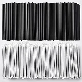 Atops 6mm 8mm 10mm 12mm black plastic straw plastic  drinking  straws