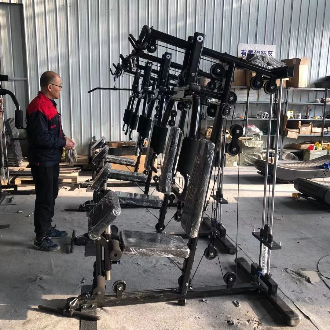 Dual Cable Crossover 8 Stack Multi Jungle Station Multi-functional Trainer Crossover Gym Machine