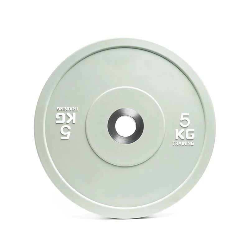 Factory wholesale barbell polyurethane weight plates gym PU weight plates bumper plates steel calibration barbell