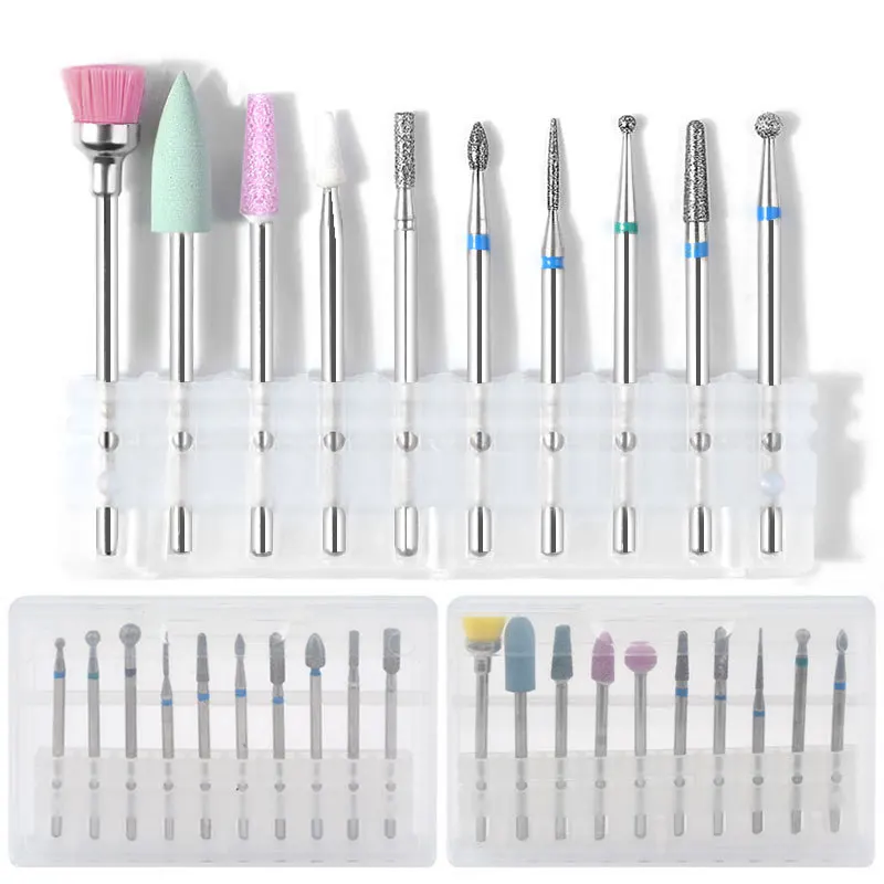 Wholesale Alloy Tungsten Steel Carbide Nail Drill Bits Set Portable Electric Manicure Drill Tools