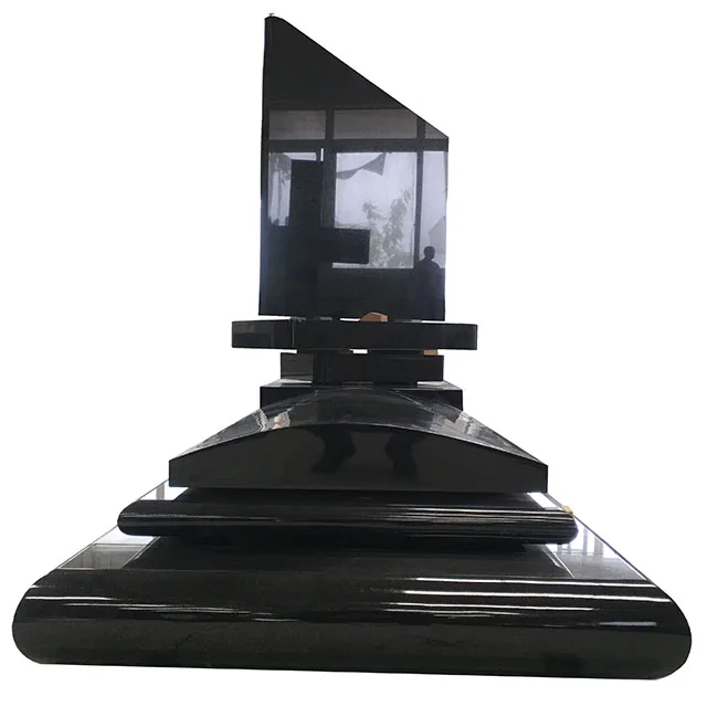 Европейская синяя гранитная надгробия Bahama с статуей