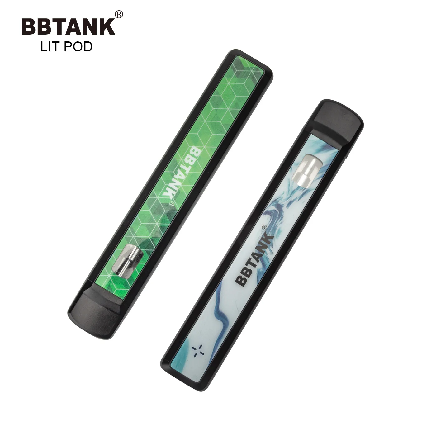 High-end vape starter kit BBtank Lit Pod 1.0ml rechargeable vaporizer pen with ceramic coil heating