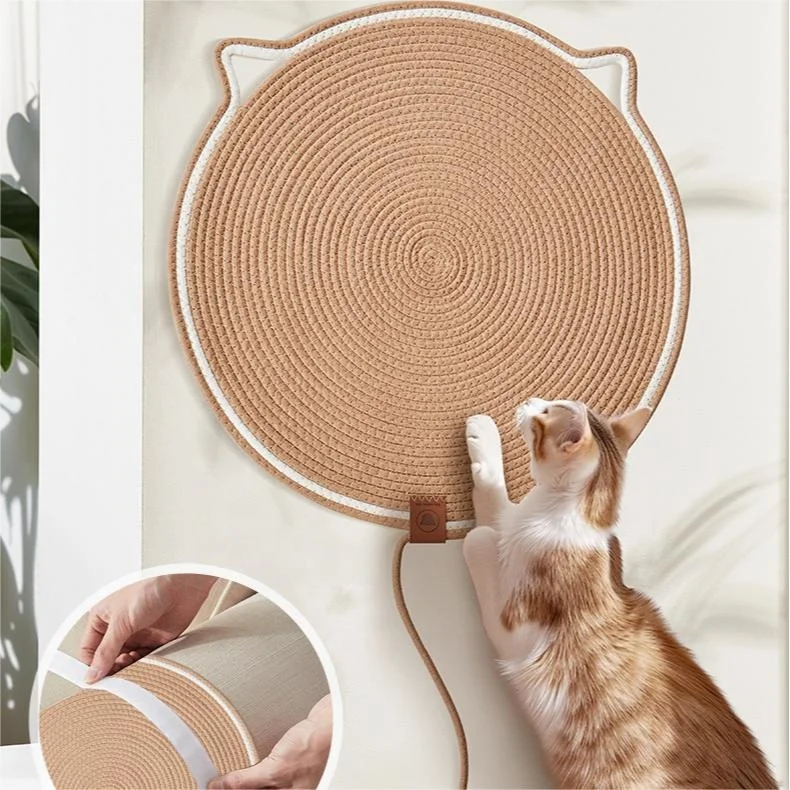 Cat Scratching Board Durable and No Debris Sisal Mat for Cats  Sofa protection Against Scratching Woven Cool Mat  Cat Toy