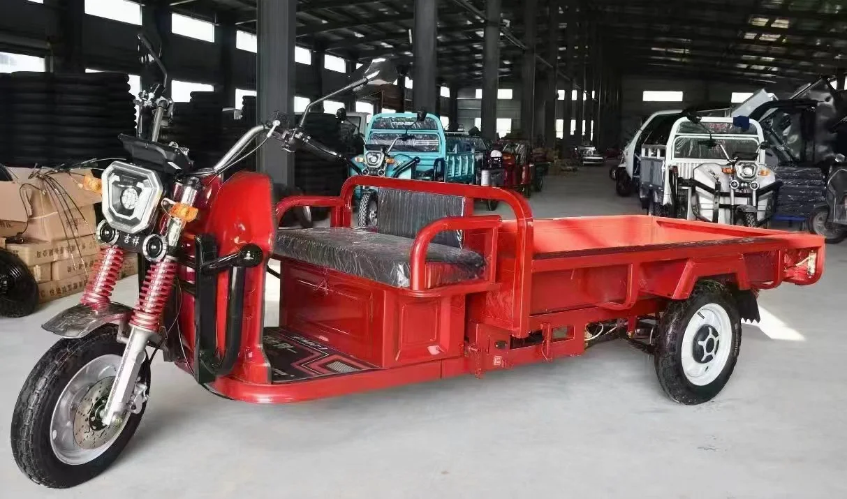 Hot 1.95m orchard car 1000W motor freight three wheels drive three wheelscles