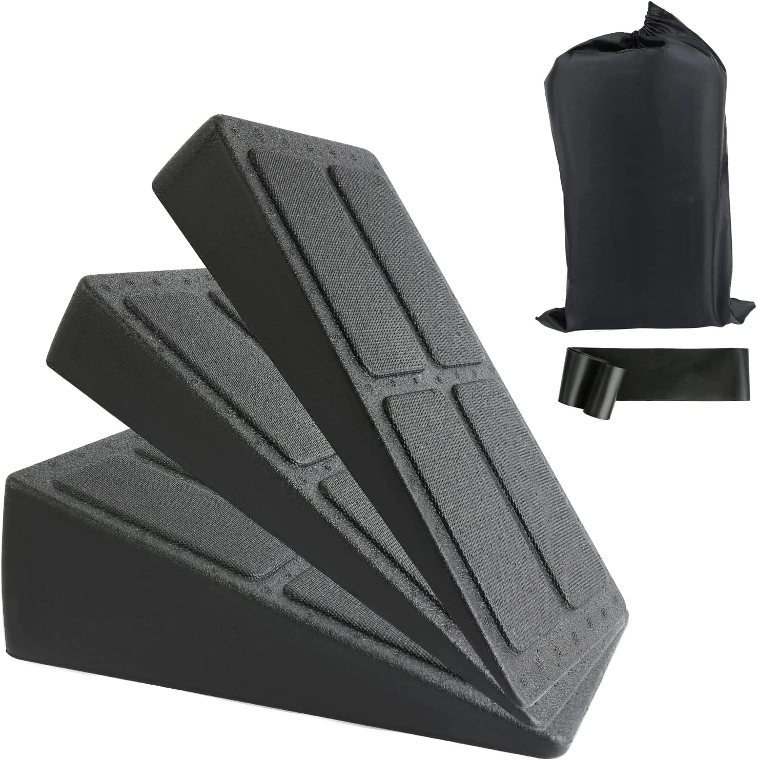 3pcnLeg Stretcher Foot Wedge Foam Slant Board for Squats Calf Raise Block Yoga Wedge Knees Over Toes Equipment