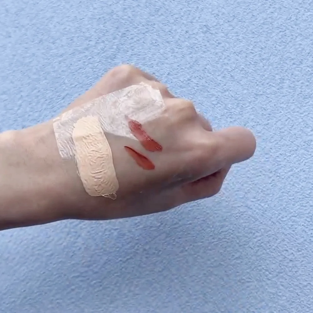 5 cm 7 cm Water proof PU Transparent Stick Palette Self cut Portable Disposable Makeup Nails Palette