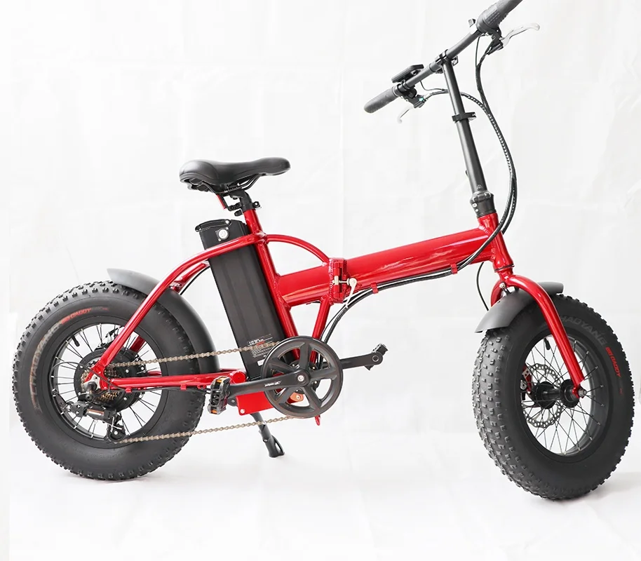 RJ  high quality 36V/48V 16 inch e foldable/folding fat tire folding electric bicycle bike/ebike