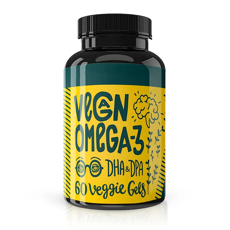 Private Label improving heart health DHA Algae Oil Omega 3 Vegan Capsules