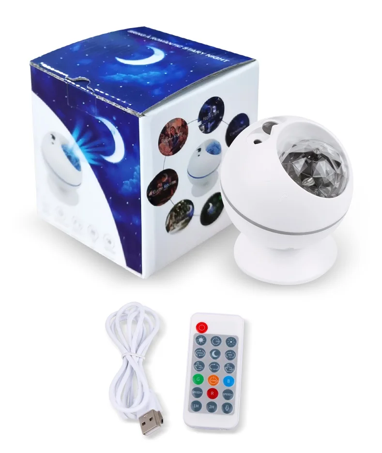
Best price with remote control cloud laser moon lucky stone projection lamp Led light Romantic Led lamp for Christmas Gift 
