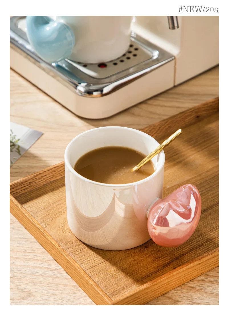 Lovely girl heart ceramic cup 3d heart mug