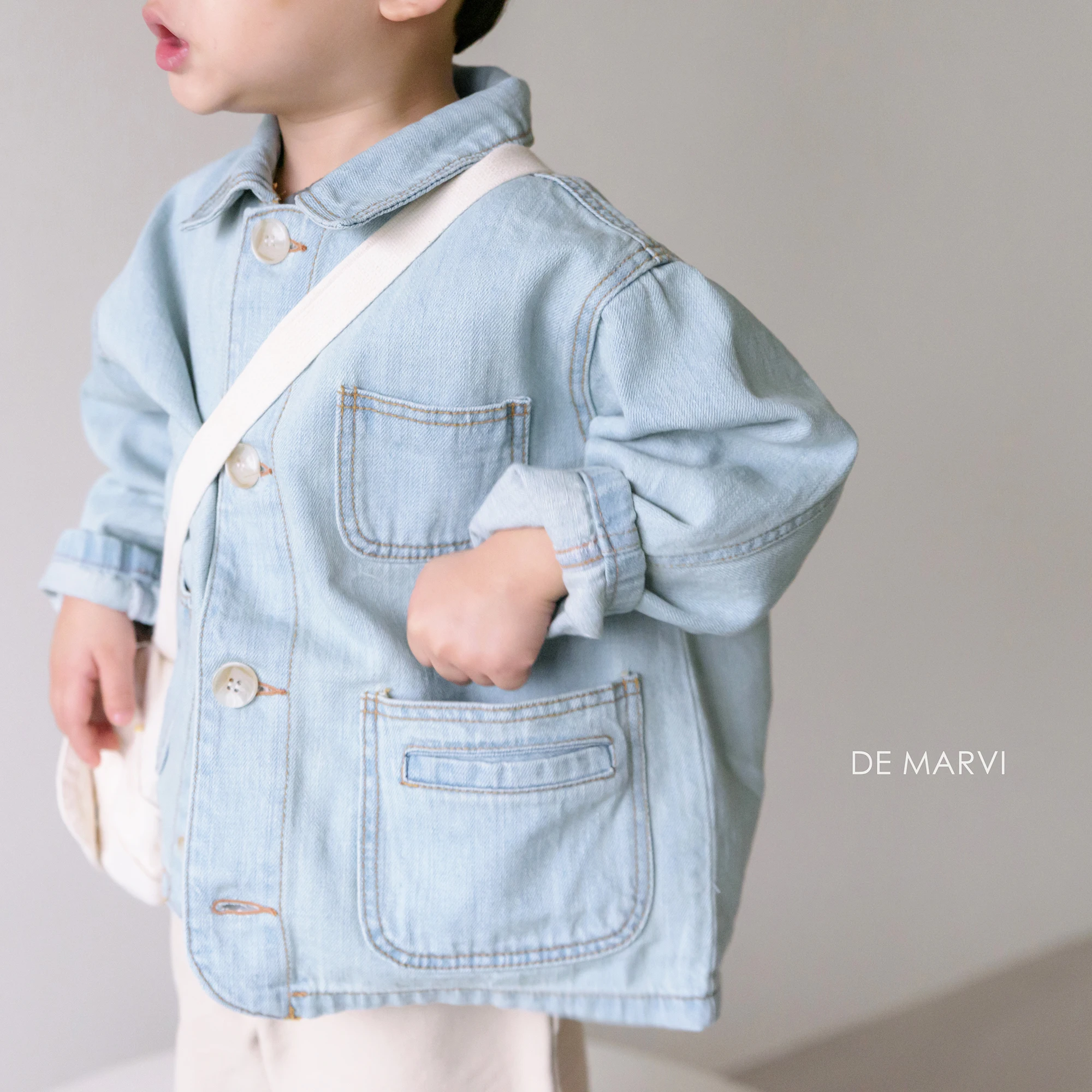 DE MARVI Children Toddler Spring Casual Cotton Denim Jackets Girls Boys Clothing Korean Fashion MADE IN KOREA