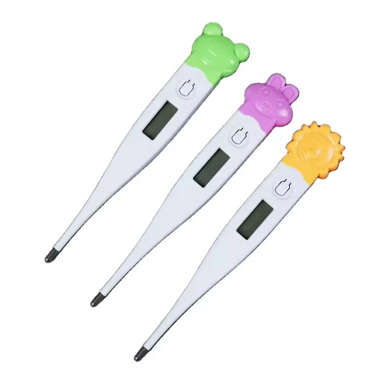 OEM цена милый мультфильм подмышки оральный водонепроницаемый гибкий наконечник детский цифровой термометр