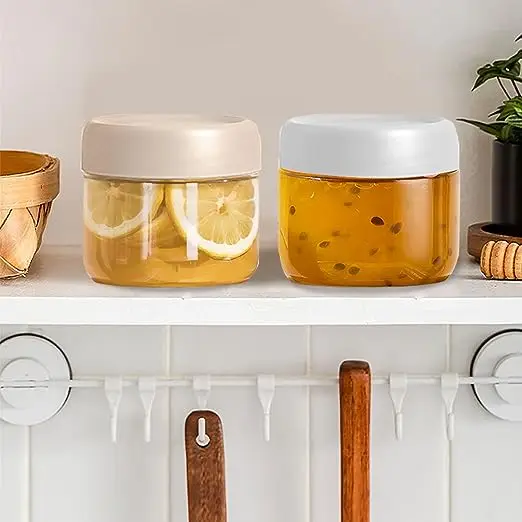 10oz Glass Jar with Screw Lid Leak Proof Clear Glass Overnight Oats Jars Reusable Small Glass Jars for Overnight Oats Fruit