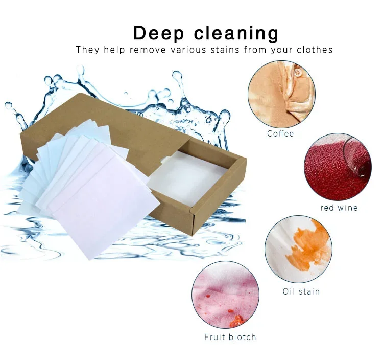 Biodegradable detergent laundry sheets Super Condensed Washing Tablets Sheets Baby Laundry Detergent Sheet
