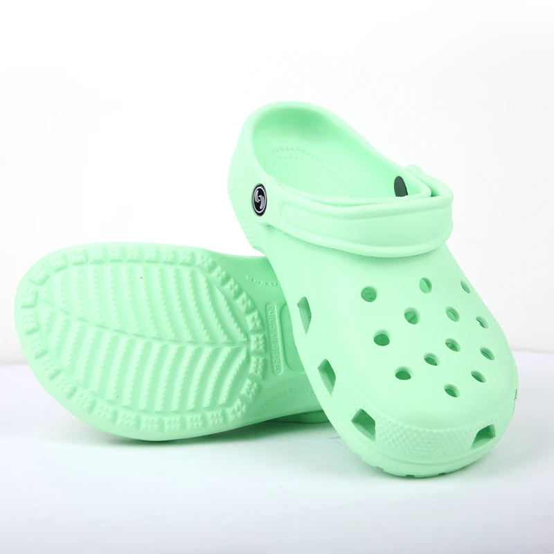 
Trendy Beach women And Men EVA Clog Sandals Accept customization Breathable Non-slip zandalias mujer 