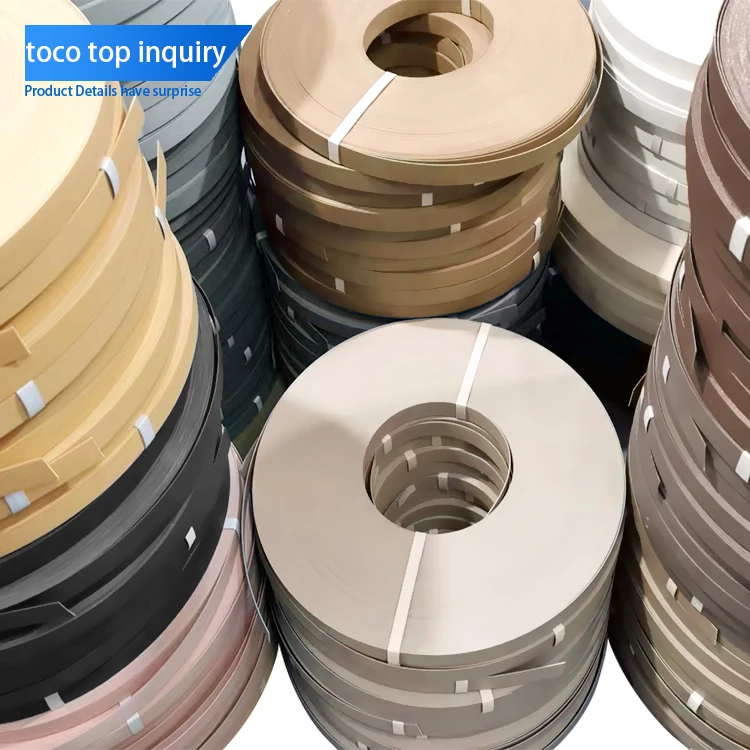 Durable Laser Plastic Pvc Edge Banding Tapes For Decorative Furniture Wooden Products