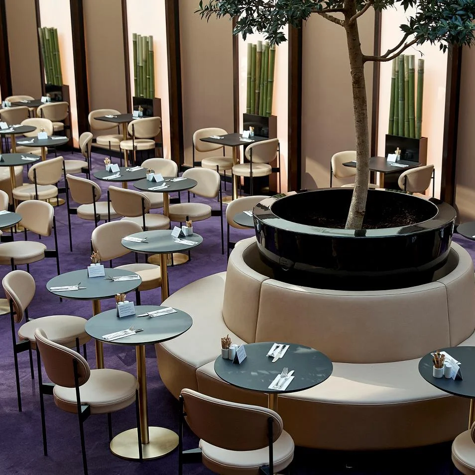 (SP-LC846) Guangzhou мебель для кафе ресторанов будки и Ресторанный стол стулья