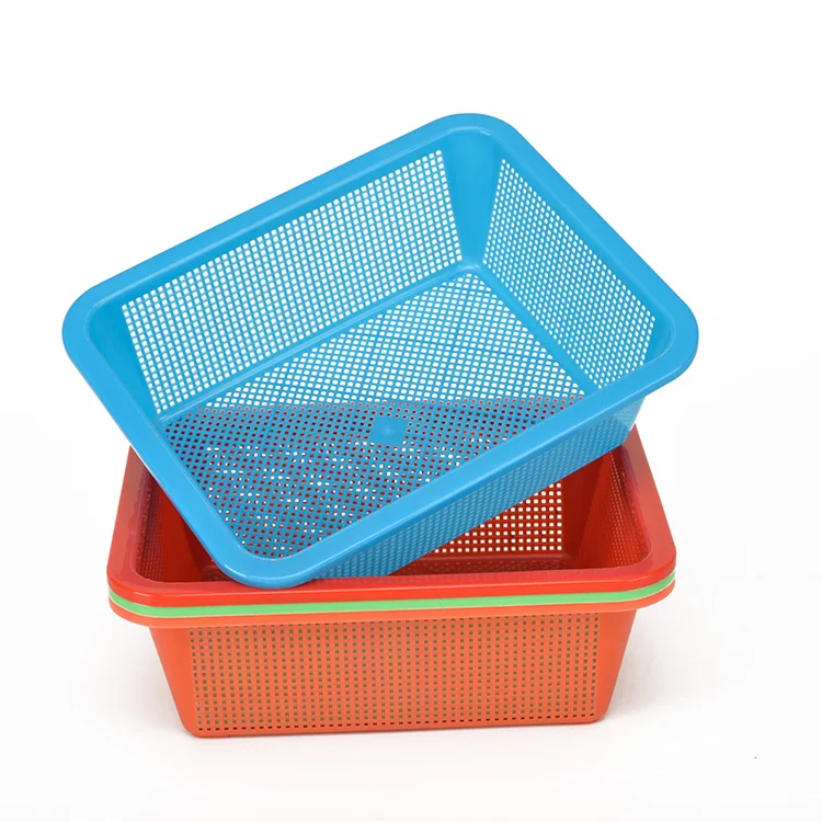 Cheap Kitchen Plastic Vegetable Food Basket Strainer with Holes