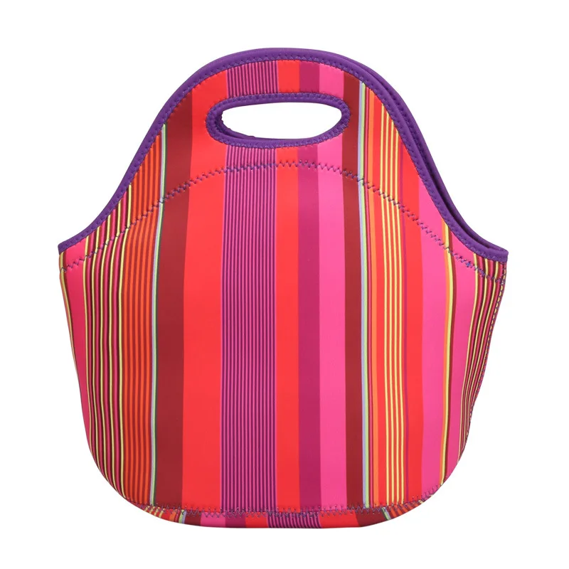 Amazon Hot Sales Portable Lunch Bag Neoprene Food Cooler Bag Kids Thermal Lunch Bag Small Tote