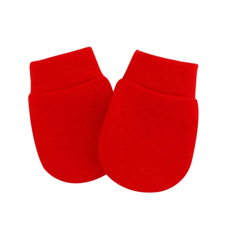 100% cotton baby scratch gloves newborn baby scratch face gloves mittens