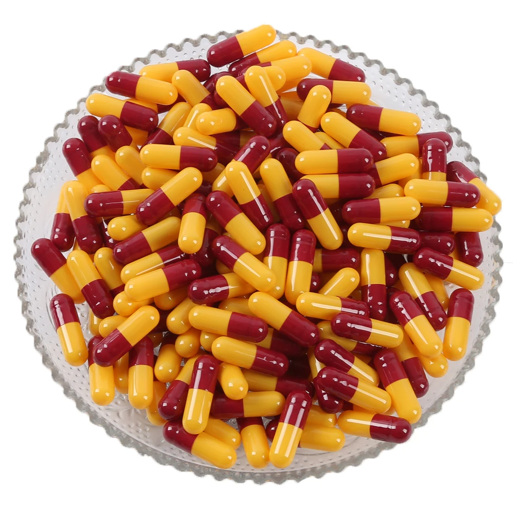 size 1 2 colorful empty pill capsule gelatine capsule shell