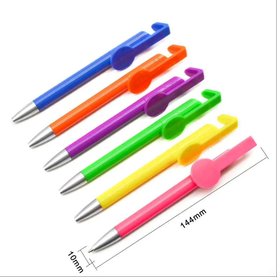 Держатель для телефона пластиковая рекламная многофункциональная шариковая ручка с логотипом креативная вращающаяся Шариковая ручка для канцелярских принадлежностей