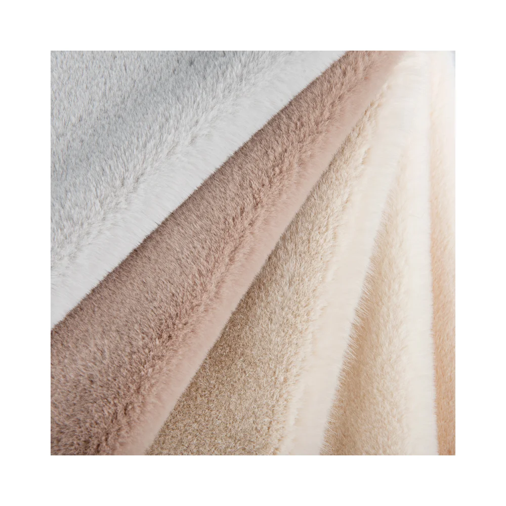 100% Inspection High Quality Faux Fur Factory wholesale 100% Polyester soft short faux fur fabric for coat
