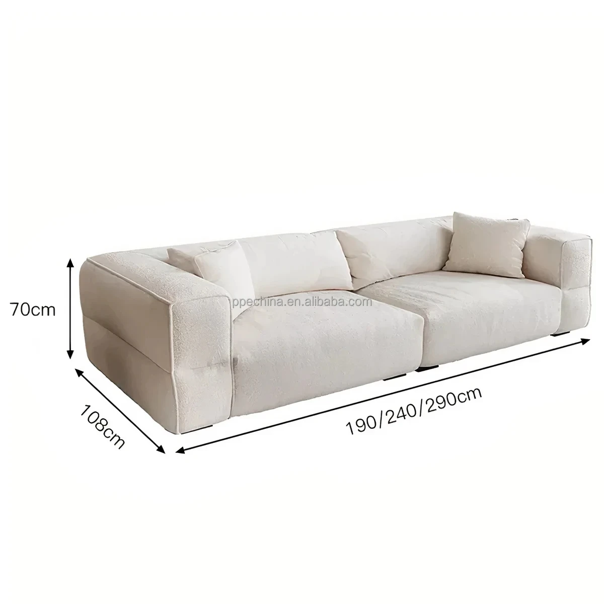 Luxury living room lounge home furniture white cream fabric modern couch sofa set