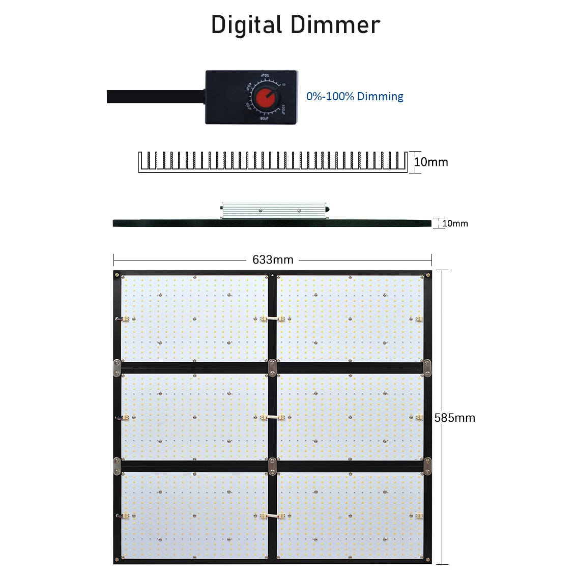 CrxSunny SF7000 720W Samsung LM301H LED Panel Board Full Spectrum DIY Grow Kit SF 7000 LED Grow Light