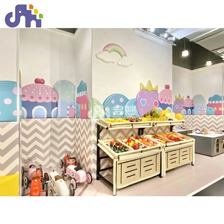 Domerry amusement equipment indoor commercial playground soft play cooking set kids