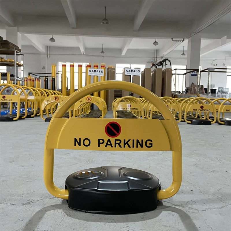 Factory Outlet Intelegent Yellow Electric Personal lockable Automatic Blue tooth Mobile Phone Control Car Barrier Parking Lock