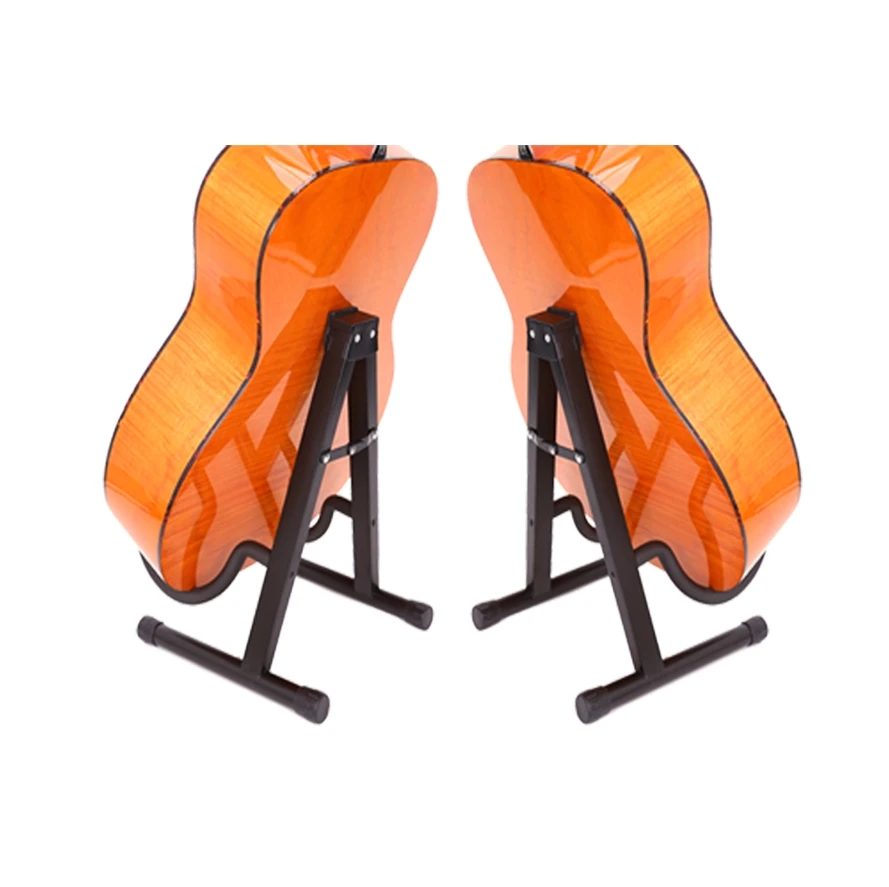 China hot selling professional music accessories black seated guitar stand high quality guitar accessories wholesale price