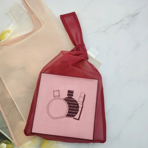 Customized encrypted unlit aromatherapy gift organza tote bag