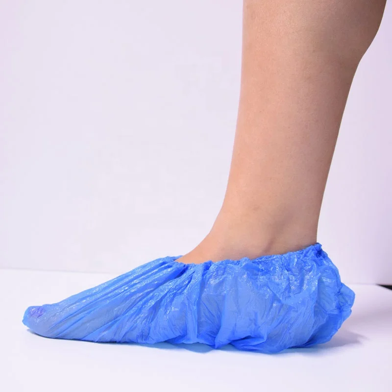 
Disposable Medical PP Non Woven non skid Shoe Cover anti slip PE Boot Covers 