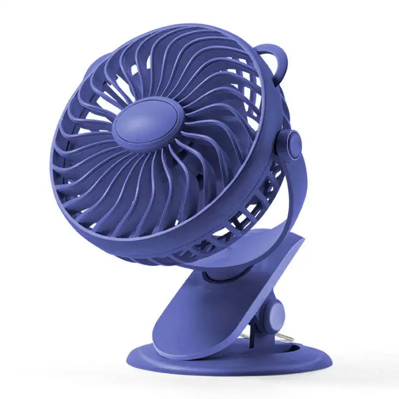 Factory direct sales hot summer outdoor must-have USB rechargeable 360 degree desktop mini clip fan office school