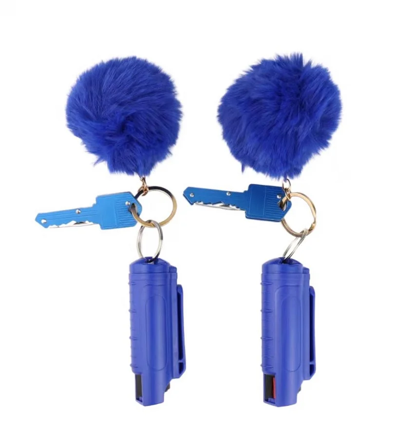 Набор брелоков для самообороны для женщин, милый розовый брелок для ключей, 20 мл