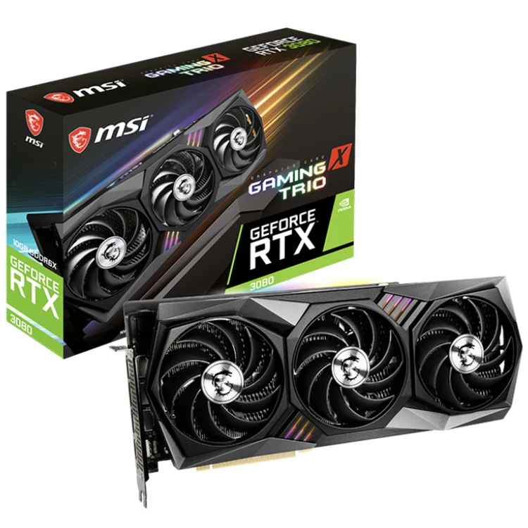 Rtx 3060 3070 3080 3090 Series Gaming Rtx 3080 Ti 10gb Gdrr6x 384-bit Magic Dragon Vantu MSI Graphics Card
