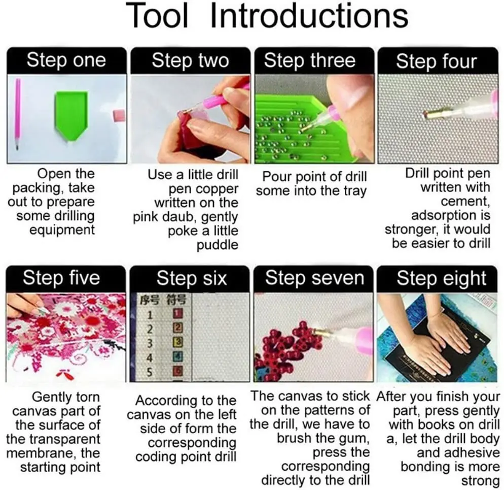 DIY 5D Diamond Painting Kits for Adults,Round Full Drill Diamond Art Kits,Rooster Hen Gem Painting Art for Kids