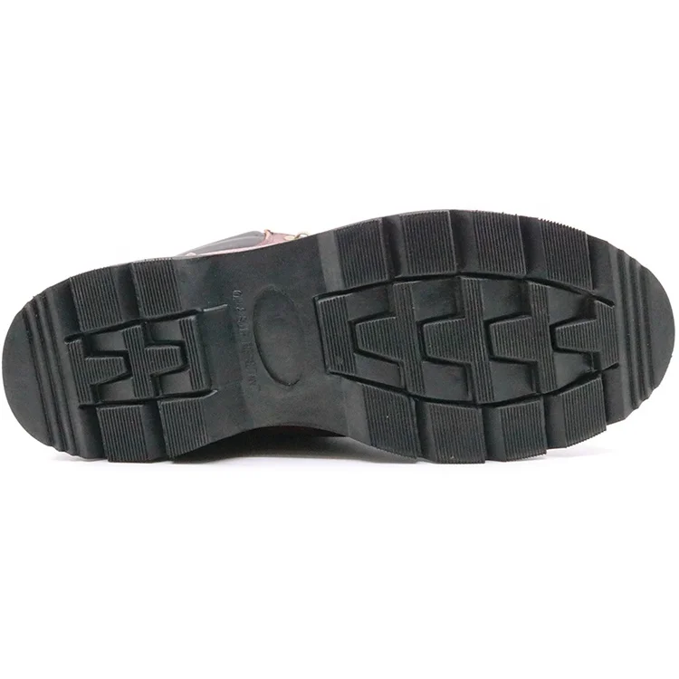 Abrasion resistant anti slip genuine leather steel toe cap industrial goodyear shoes boots safety