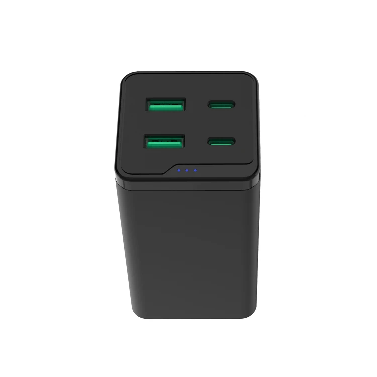 CE PSE USB-C Charger 120W GaN III 4-Port Type- C Charging Station 100W via USBC PD Type C Fast Charging Hub for Laptops