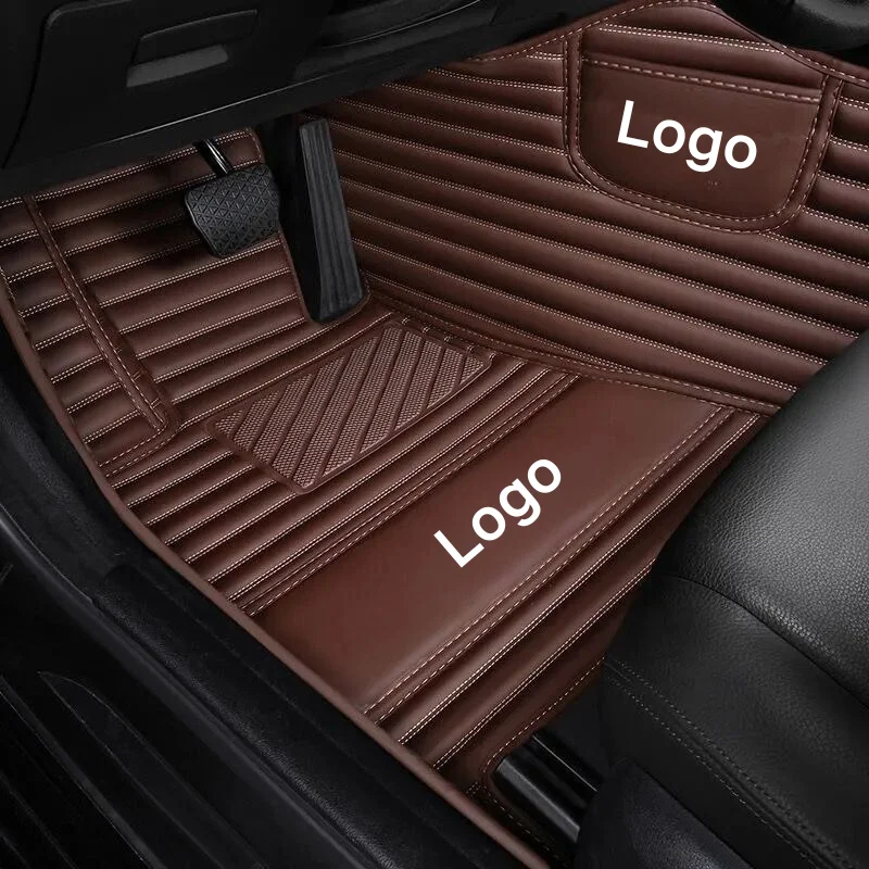 Wholesale Anti-Slip Branded Pvc Leather Car Floor Liner Mats For Toyota Pruis With Logo