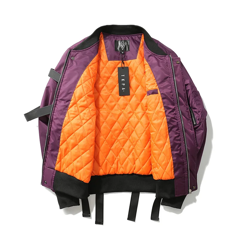 
Factory Price Winter Clothes Street Hip Hop Warm Zipper Coat Jacket for Men 