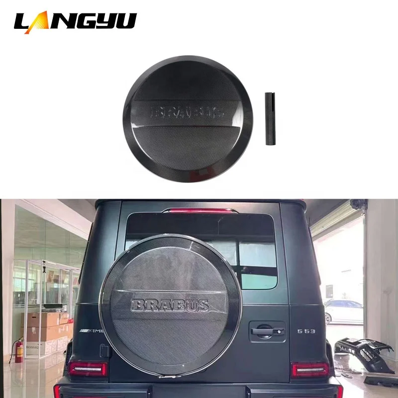 Car Exterior Parts W464 Dry Carbon Fiber Engine Hood RoofLights For Mercedes-Benz G Class W464 Rear Spoiler Spare Cover