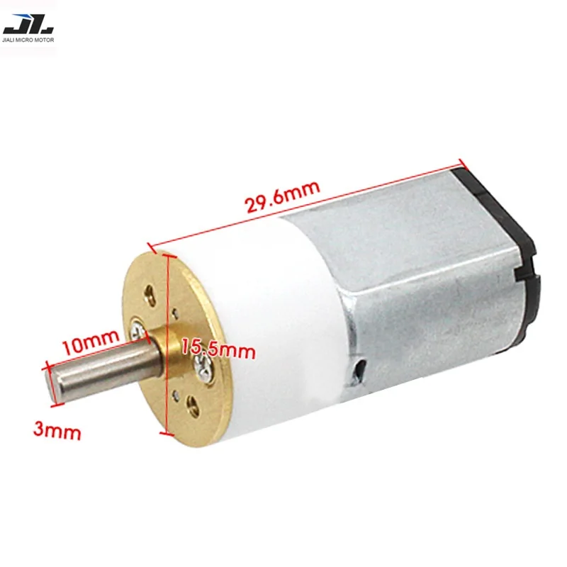 JL-16GA -030 Gear Motor DC 6V 9V 12V Full Metal Gearbox Permanent Reducer Forward Reverse Brush Permanent Magnet Reduction Geare