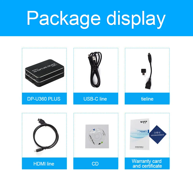 DAIPU Горячая продажа 4K HD игра live коллекция коробка видео захвата доска DP-U360